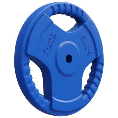 Obciążenie GORILLA SPORTS Grip 30/31 (20 kg) Niebieski