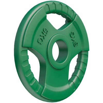 Obciążenie GORILLA SPORTS Grip 50/51 (5 kg) Zielony