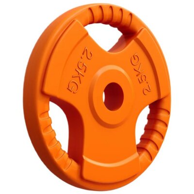 Obciążenie GORILLA SPORTS Grip 30/31 (2.5 kg) Pomarańczowy
