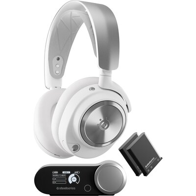 Słuchawki STEELSERIES Arctis Nova Pro Wireless, Nauszne, ANC, Dźwięk przestrzenny Biały