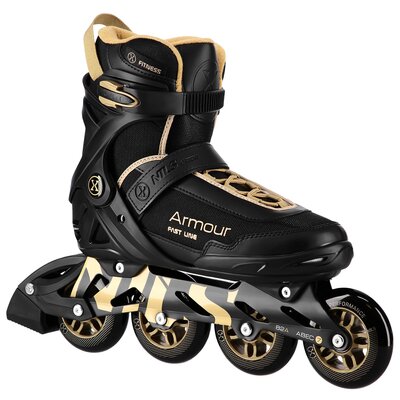 Łyżworolki NILS EXTREME Armour NA22151 (rozmiar 45) Czarno-złote