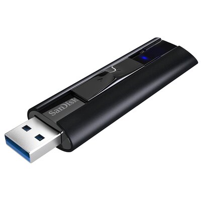 Pendrive SANDISK Extreme Pro 512GB, USB 3.2 Gen. 1 (USB 3.0), Odczyt 420 Mb/s, Zapis 380 Mb/s Czarny