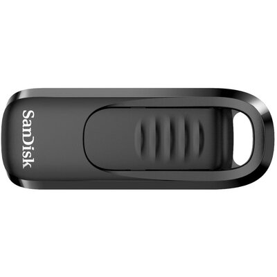 Pendrive SANDISK Ultra Slider 256GB, USB-C, Odczyt 400 Mb/s, Zapis 400 Mb/s Czarny