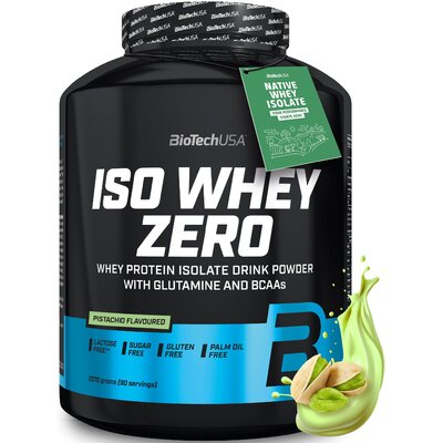 Odżywka białkowa BIOTECH Iso Whey Zero Pistacjowy (2270 g) Bez cukru i laktozy