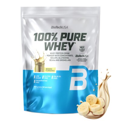 Odżywka białkowa BIOTECH 100 Pure Whey Bananowy (900 g)