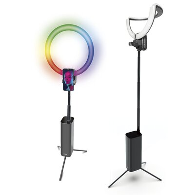 Lampa pierścieniowa do smartfona składana RGB XLINE SF800 selfie