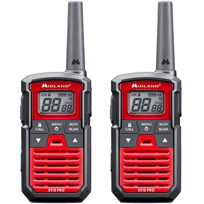 Radiotelefon MIDLAND XT-10 Pro Twin Czarno-czerwony