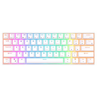 Klawiatura ROYAL KLUDGE RK61 RGB Brown Switch Biały