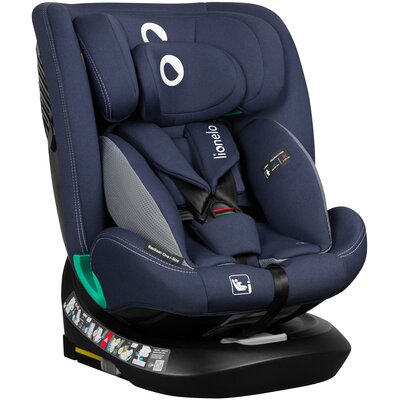 Fotelik samochodowy LIONELO Bastiaan One-i-Size 40-150 cm (0-36 kg) Granatowy