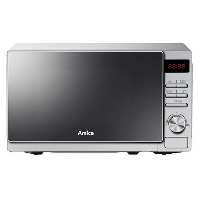 Kuchenka mikrofalowa AMICA AMMF20E2S 700W średnica 25.5 cm pojemność 20L MultiWave System Srebrny
