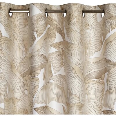 Zasłona EUROFIRANY Samira 140 x 250 cm Biało-beżowy