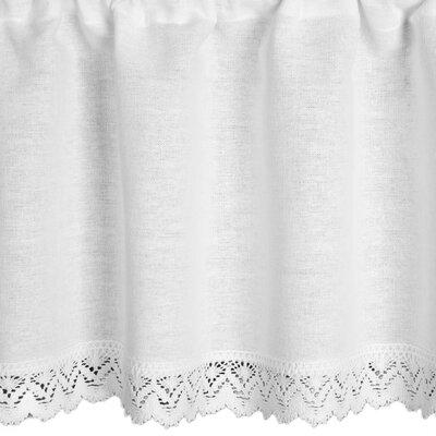 Firana gotowa EUROFIRANY Gusto 150 x 30 cm Biały