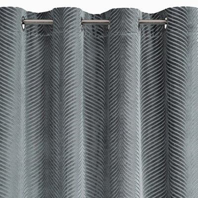 Zasłona EUROFIRANY Lussi 140 x 250 cm Stalowy