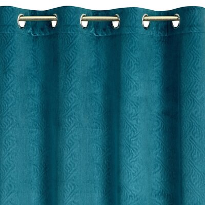 Zasłona EUROFIRANY Lili 140 x 250 cm Ciemnoniebieski