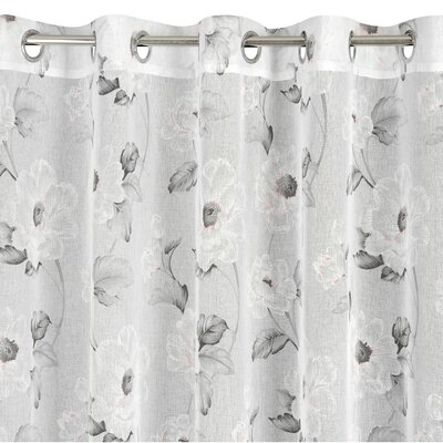 Firana gotowa EUROFIRANY Bessy 350 x 250 cm Biało-różowy