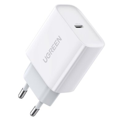 Ładowarka sieciowa UGREEN CD137 20W Biały ładowarka do telefonu USB-C