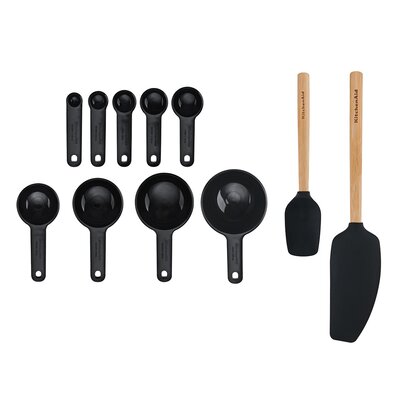 Zestaw przyborów kuchennych KITCHENAID Onyx KQG492OHOBE Czarny (11 elementów)