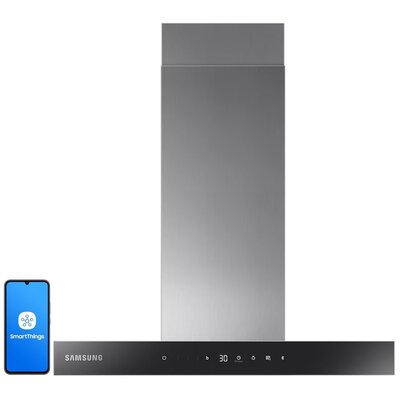 Okap SAMSUNG NK24C5703TS Stal nierdzewna + Czarne szkło 744m3/h 72dB klasa A
