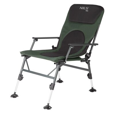 Krzesło wędkarskie NILS CAMP NC1801 Zielono-czarny