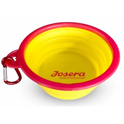 Miska JOSERA Podróżna 300 ml Żółto-czerwony