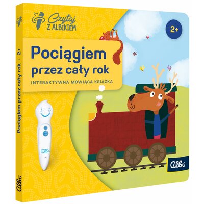 Książka Czytaj z Albikiem Pociągiem przez cały rok Lucie Krystlíková (twarda okładka)