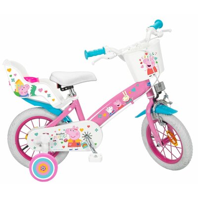 Rower dziecięcy TOIMSA Świnka Peppa 12 cali dla dziewczynki Różowy