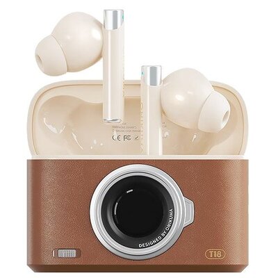 Słuchawki ONIKUMA T18 Bezprzewodowe, Dokanałowe Brązowy