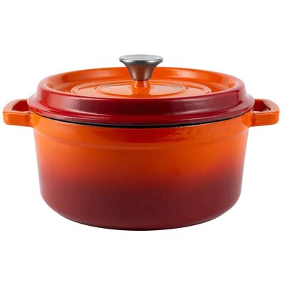 Garnek żeliwny VINTAGE CUISINE VC2P2619BL20CP Pomarańczowy 26 cm