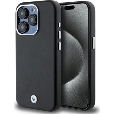 Etui BMW Signature Wrapped Metal MagSafe do Apple iPhone 15 Pro Czarny