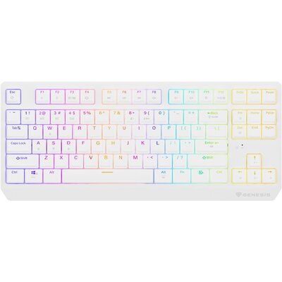 Klawiatura GENESIS Thor 230 TKL Wireless Outemu Red Biały