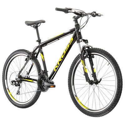 Фото - Велосипед KROSS Rower górski MTB  Hexagon 1.0 M21 26 cali męski Czarno-żółty 
