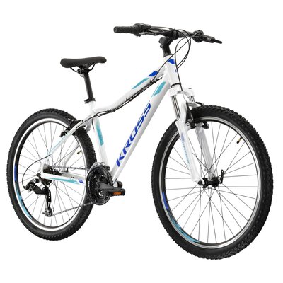 Rower młodzieżowy KROSS Lea 1.1 26 cali dla dziewczynki Biało-niebieski