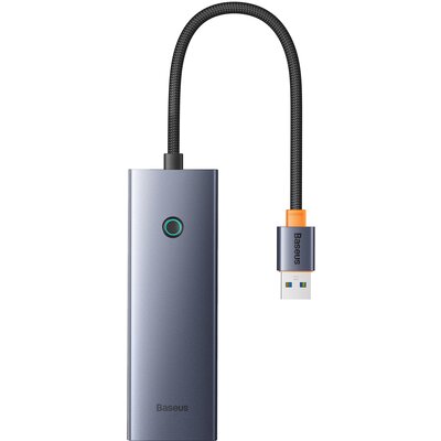 Hub BASEUS UltraJoy Series Lite BS-OH108 USB 3.2 Gen. 1, Pasywny Szary