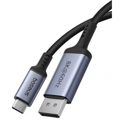 Zdjęcia - Czytnik kart pamięci / hub USB BASEUS Kabel USB-C - DisplayPort  1.5 m Czarny B0063370D111-00 