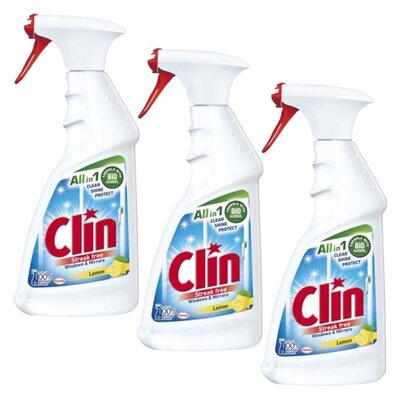 Płyn do mycia szyb CLIN Citrus 3 x 500 ml