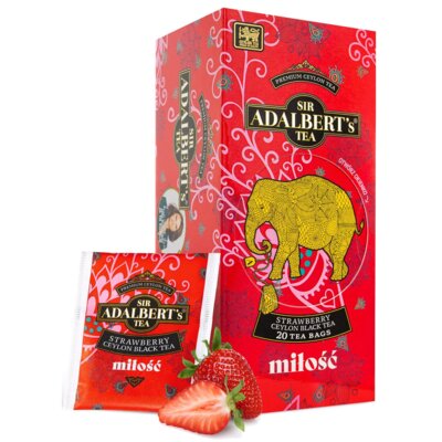 Herbata ADALBERTS Strawberry Miłość (20 sztuk)