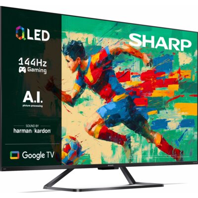 Telewizor SHARP 50GR8465E 50" QLED 4K 144Hz Google TV Dolby Vision Dolby Atmos HDMI 2.1
