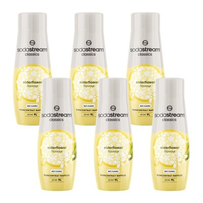 Syrop do saturatorów SODASTREAM Kwiat bzu 6 x 440 ml