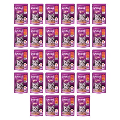 Karma dla kota WHISKAS Duo Wołowina z drobiem 28 x 85 g