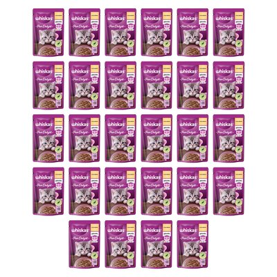 Karma dla kota WHISKAS Pure Delight Junior Kurczak 28 x 85 g