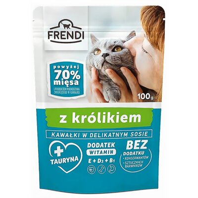Karma dla kota FRENDI Królik 48 x 100 g