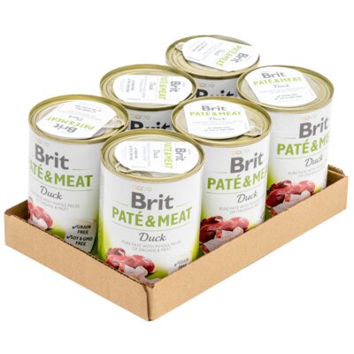 Karma dla psa BRIT Paté & Meat Kaczka 6 x 400 g