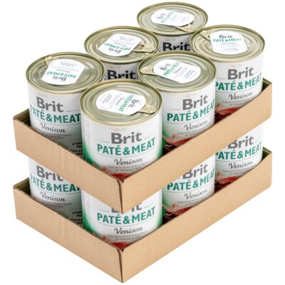 Karma dla psa BRIT Pate & Meat Jeleń 12 x 800 g