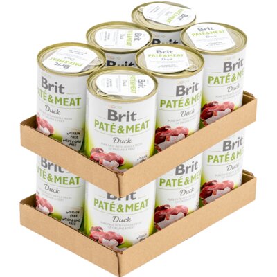 Karma dla psa BRIT Paté & Meat Kaczka 12 x 400 g