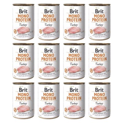 Karma dla psa BRIT Mono Protein Indyk 12 x 400 g