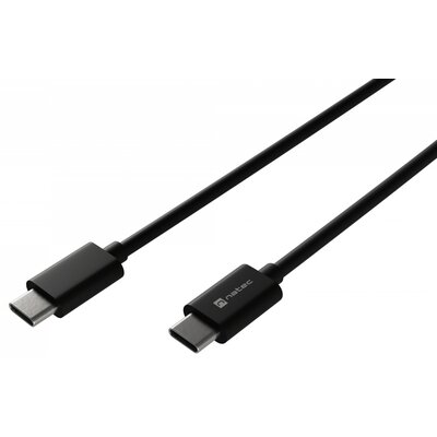 Kabel USB-C - USB-C NATEC Prati 100W 1 m Czarny