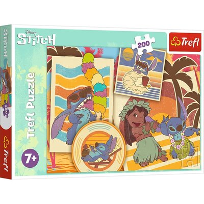Фото - Пазли й мозаїки Trefl Puzzle  Disney Stitch Muzyczny świat Lilo & Stitch 13304 (200 element 