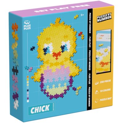 Klocki plastikowe PLUS-PLUS Puzzle by number Kurczak 014-3964