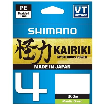 Plecionka SHIMANO Kairiki 4 0.16 mm / 300 m Zielony