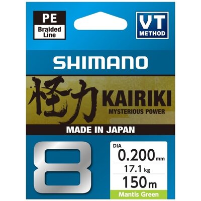 Plecionka SHIMANO Kairiki 8 0.2 mm / 150 m Zielony